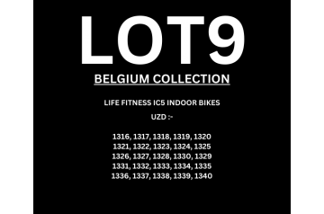 LOT9 - 25 x LIFE FITNESS IC5 INDOOR BIKES - BELGIUM COLLECTION